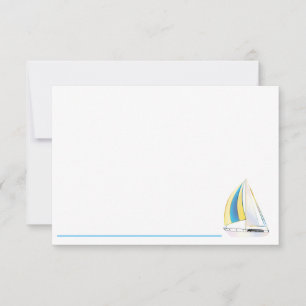 Hinweis: Segelboot mit Karte