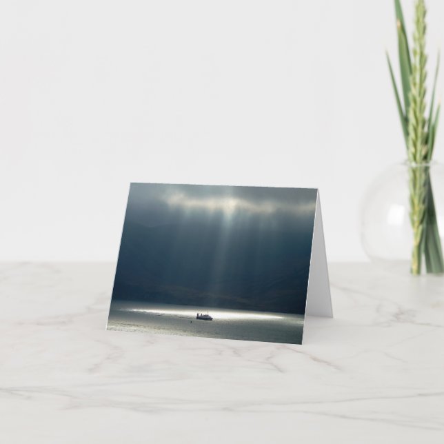 Hinweis: Sonnenbeleuchtetes Schiff Karte (Vorderseite)