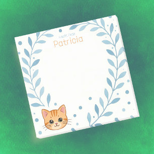 Hinweis von Individuelle Name mit Adorable Orange Post-it Klebezettel