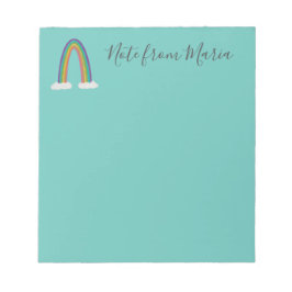 Hinweis Von: Personalisiert blaues Notepad Notizblock