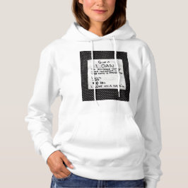 HINWEIS ZU EINEM NAPKIN HOODIE