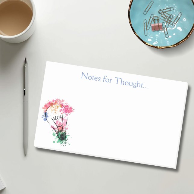 Hinweise für eine gedachte Wasserfarbenlampe Post-it Klebezettel (Von Creator hochgeladen)