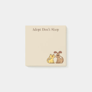 Hinweise für Hunde und Katzen Post-it Klebezettel