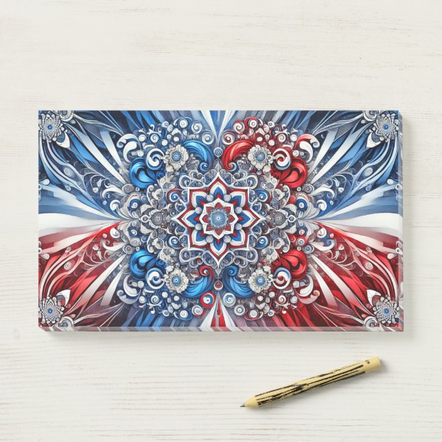 Hinweise mit französischen Farben Post-it Klebezettel (Auf Schreibtisch)