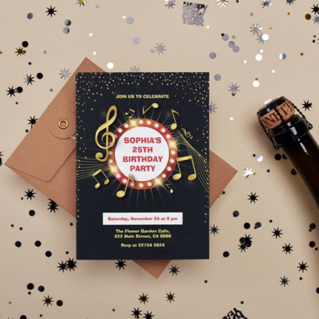 Hinweise und Clef Birthday Einladung (Von Creator hochgeladen)