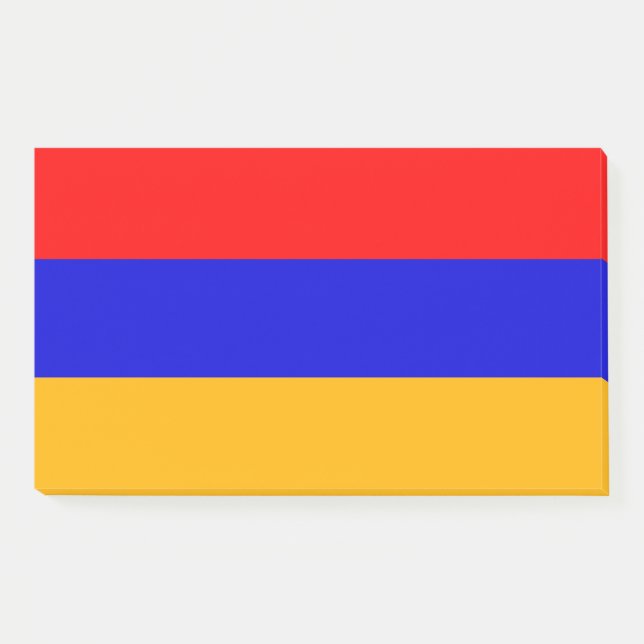 Hinweise unter der Flagge Armeniens Post-it Klebezettel (Vorderseite)