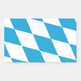 Hinweise unter der Flagge Bayerns, Deutschland Post-it Klebezettel