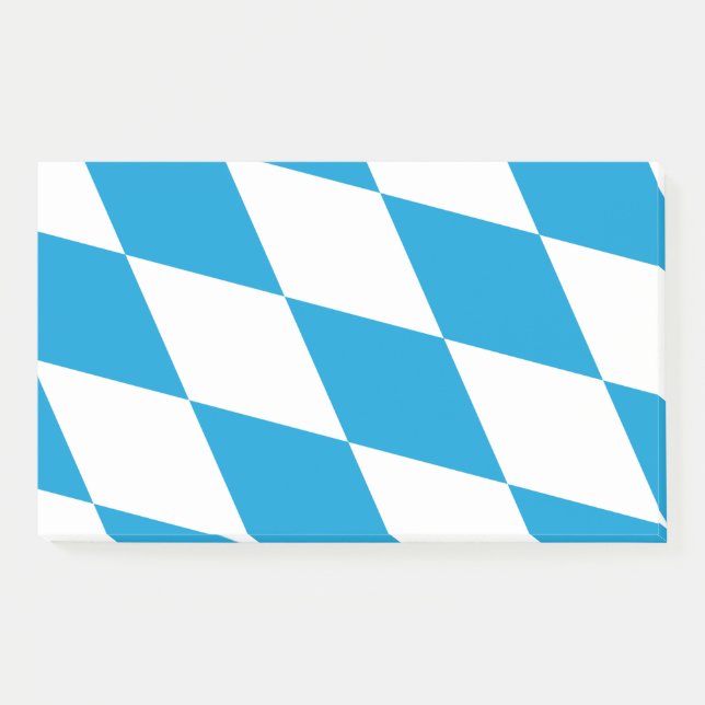 Hinweise unter der Flagge Bayerns, Deutschland Post-it Klebezettel (Vorderseite)