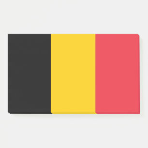 Hinweise unter der Flagge Belgiens Post-it Klebezettel
