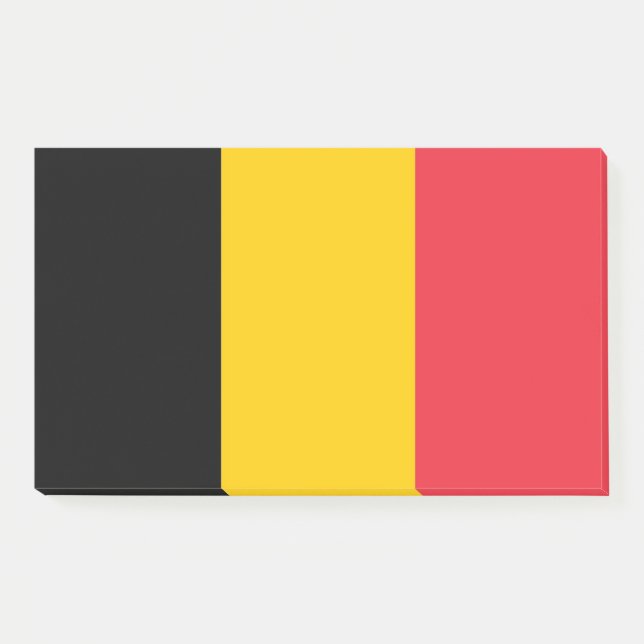 Hinweise unter der Flagge Belgiens Post-it Klebezettel (Vorderseite)