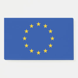 Hinweise unter der Flagge der Europäischen Gewerks Post-it Klebezettel