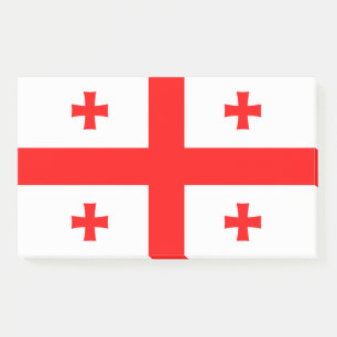 Hinweise unter der Flagge Georgiens Post-it Klebezettel