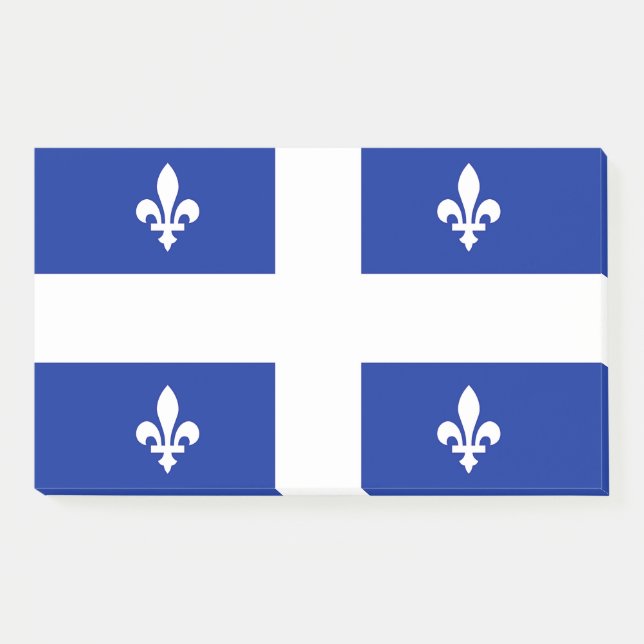Hinweise unter der Flagge Quebec, Kanada Post-it Klebezettel (Vorderseite)