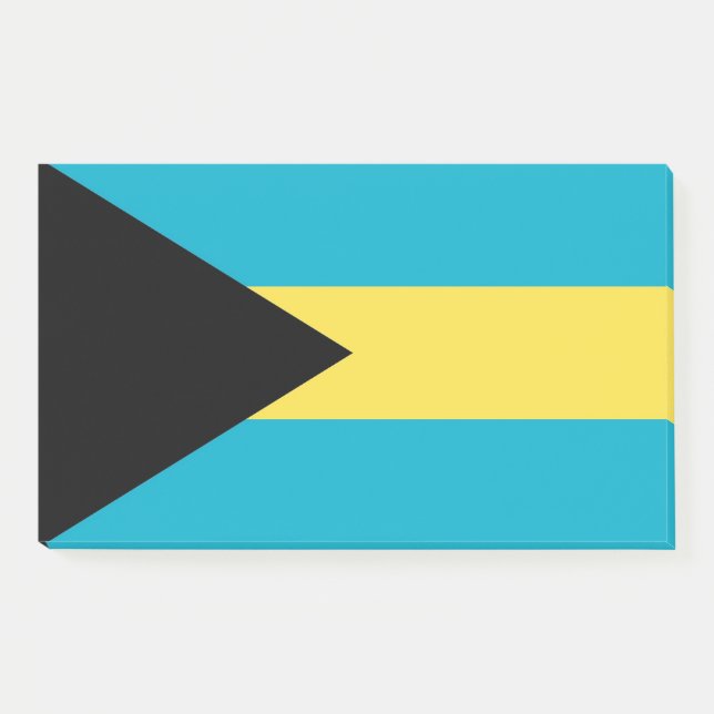 Hinweise unter der Flagge von Bahamas Post-it Klebezettel (Vorderseite)