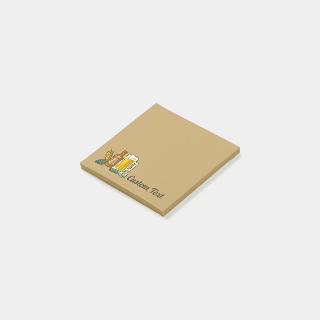 Hinweise zu Biersymbolen Post-it Klebezettel (angewinkelt)