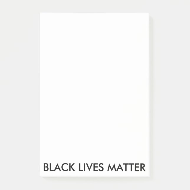 Hinweise zu Black Lives Materie Post-it Klebezettel (Vorderseite)