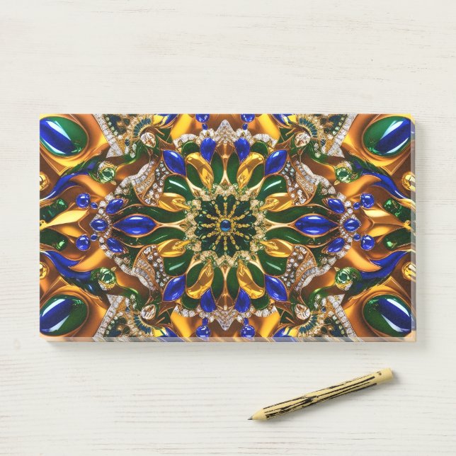 Hinweise zu Brasilien-Farben Post-it Klebezettel (Auf Schreibtisch)