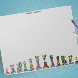 Hinweise zu den Farbschachfiguren der Gamespieler Notizblock