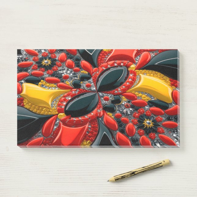 Hinweise zu Deutschland-Farben Post-it Klebezettel (Auf Schreibtisch)