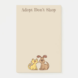 Hinweise zu Hunden und Katzen Post-it Klebezettel