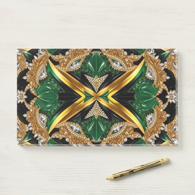 Hinweise zu jamaikanischen Farben Post-it Klebezettel (Auf Schreibtisch)