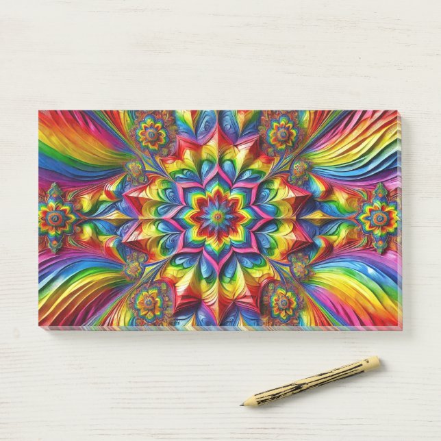 Hinweise zu LGBTQ-Farben Post-it Klebezettel (Auf Schreibtisch)