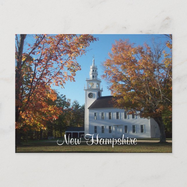 Hinweise zu New Hampshire Postkarte (Vorderseite)