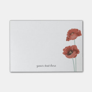 Hinweise zu Red Peonies Post-it Klebezettel