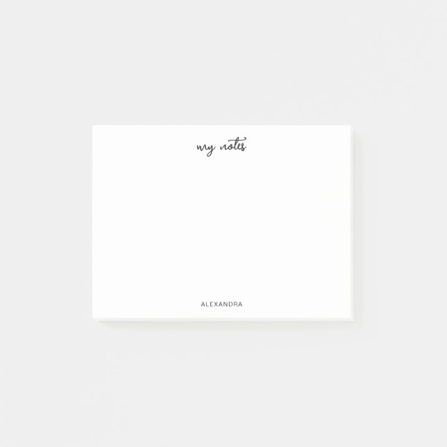 Hinweise zum einfachen Skriptnamen Post Post-it Klebezettel (Vorderseite)