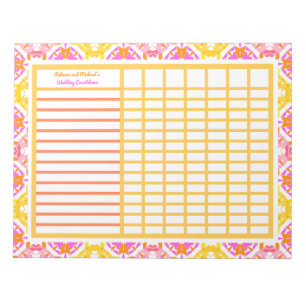 Hinweise zum Hochzeitsplanungsplaner für Verlobung Notizblock