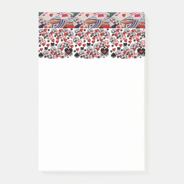 Hinweise zum Kartenspielen Post-it Klebezettel (Vorderseite)