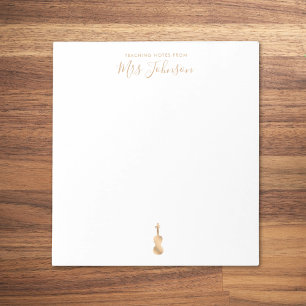 Hinweise zum Unterrichten von Violinlehrern Notizblock