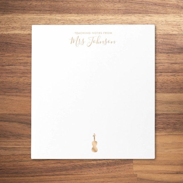 Hinweise zum Unterrichten von Violinlehrern Notizblock (Von Creator hochgeladen)