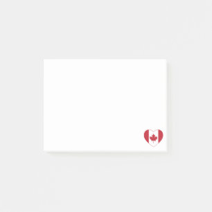 Hinweise zur Ankündigung von "Canada Flag Heart" Post-it Klebezettel