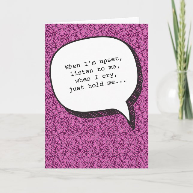 Hinweise zur Beziehung Funny Greeting Card Karte (Vorderseite)