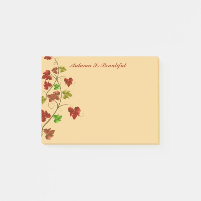 Hinweise zur Herbstpost Post-it Klebezettel (Vorderseite)