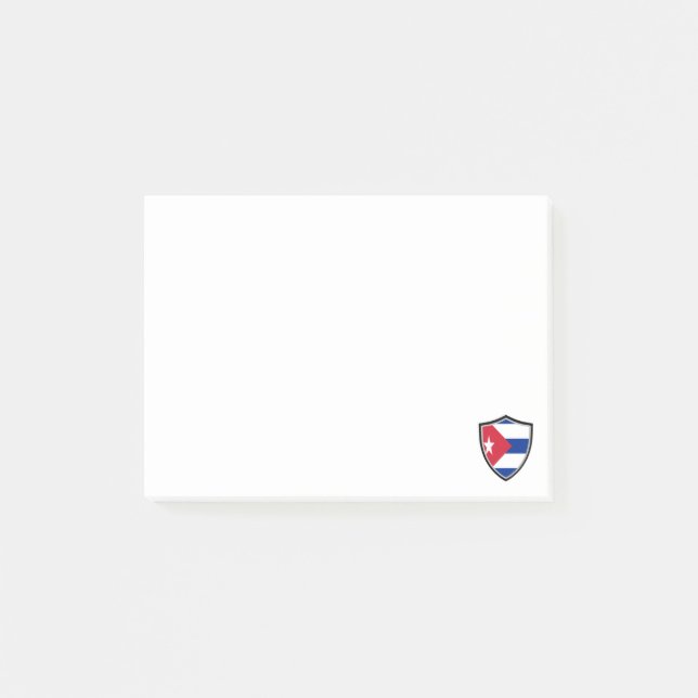 Hinweise zur kubanischen Flagge Post-it Klebezettel (Vorderseite)