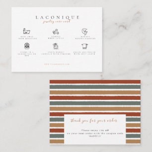 Hinweise zur Schmuckpflege   ABSTRAKT   Pastell Visitenkarte