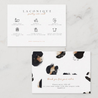 Hinweise zur Schmuckpflege | Leopard Visitenkarte