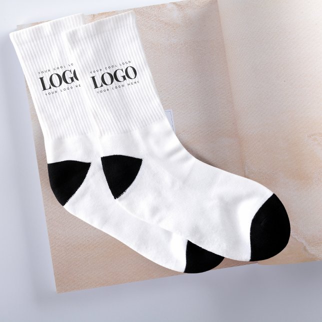 Hinzufügen benutzerdefinierter Rectangle Black Log Socken (Von Creator hochgeladen)