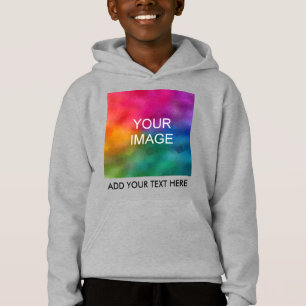 Hinzufügen der Kids-Boys für das Foto im Text Hoodie