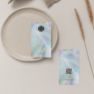 Hinzufügen der Logo-QR-Code-Holographic Earring-Di