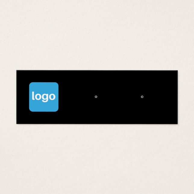 Hinzufügen der schwarzen Ohrring-Anzeigetafel für  (Vorderseite)