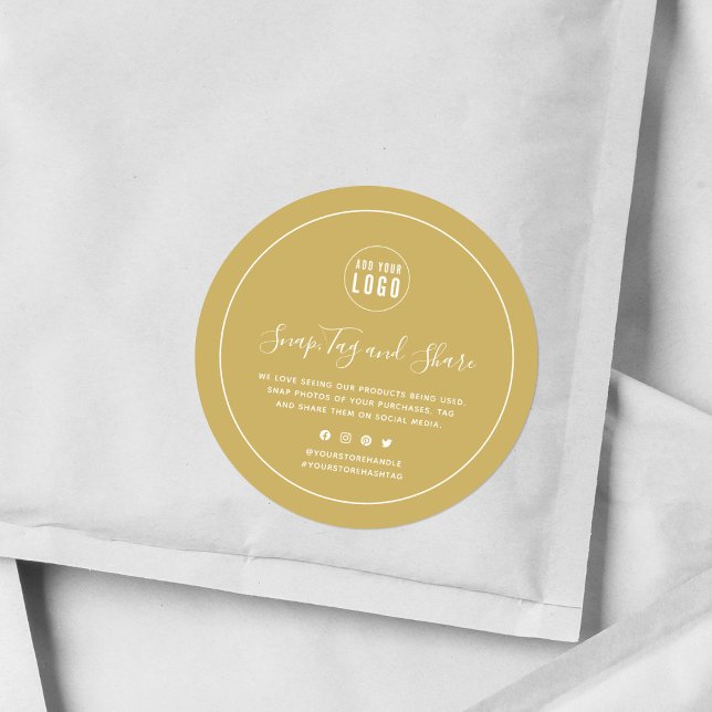 Hinzufügen der weißen Rand-Snap-and-Share-Farbe fü Runder Aufkleber (Von Creator hochgeladen)