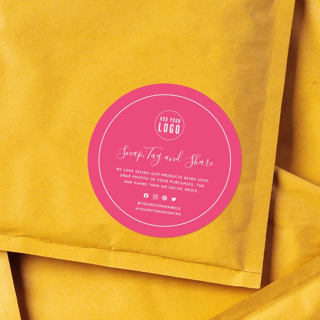 Hinzufügen der weißen Rand-Snap-and-Share-Farbe fü Runder Aufkleber (Von Creator hochgeladen)