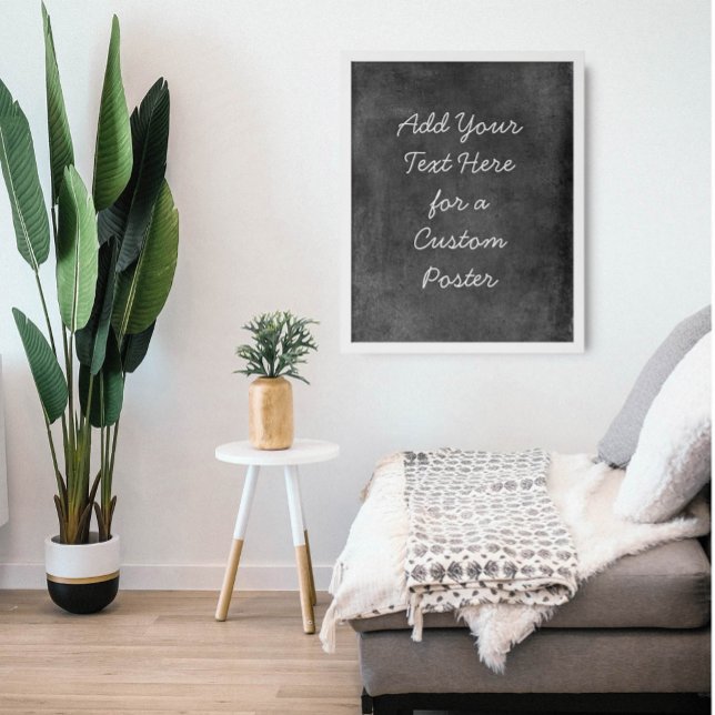 Hinzufügen des benutzerdefinierten dunkelgrauen Te Poster (Von Creator hochgeladen)