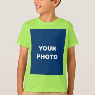 Hinzufügen des Foto-Bildlogos in der Farbe Grün T-Shirt