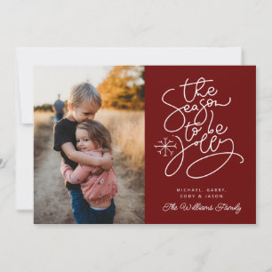 HINZUFÜGEN DES FOTOS   Die Jahreszeit für Jolly Einladung