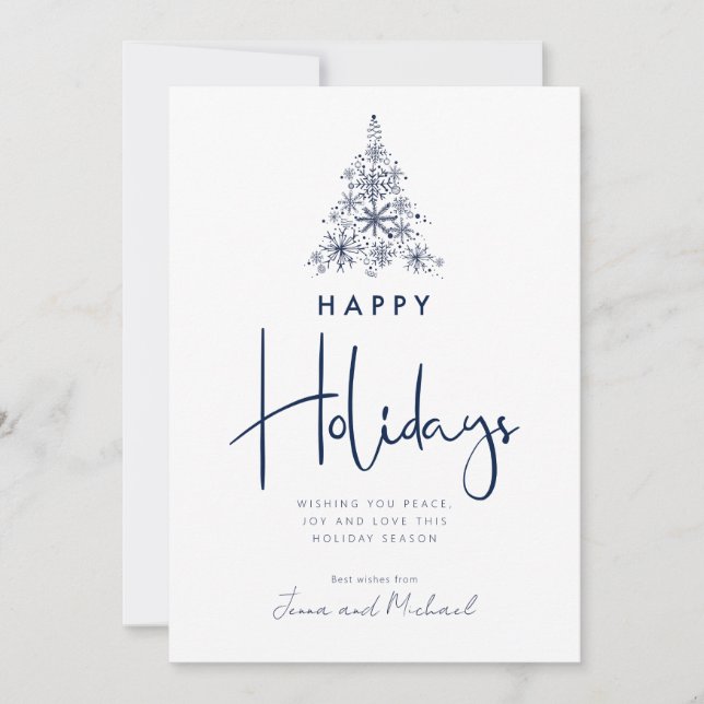 HINZUFÜGEN DES FOTOS | Schneeflockenbaum Einladung