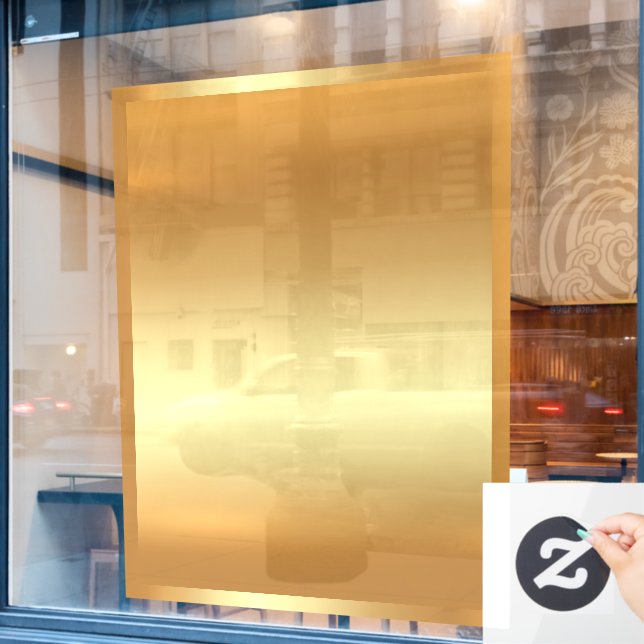Hinzufügen des Gold-Hintergrundbildes für den QR-C Fensteraufkleber (Café-Fenster)